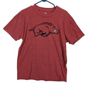 Razorbacks shirt Mens Large Red Hogs Graphic J America University of Arkansas